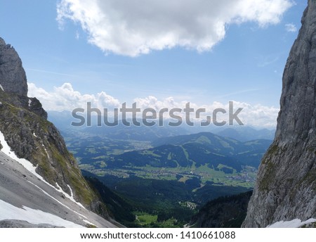 Similar – Foto Bild Spaziergang auf der Alm