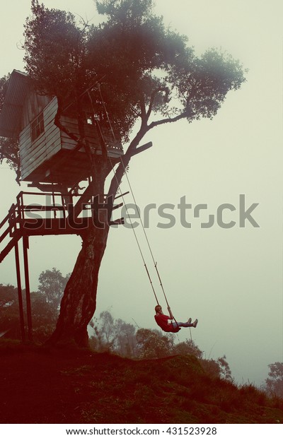 Wildest Swing Casa Del Arbol Tree Stock Photo Edit Now