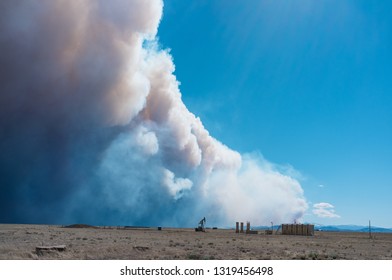 A Wildfire In Larimer County, CO