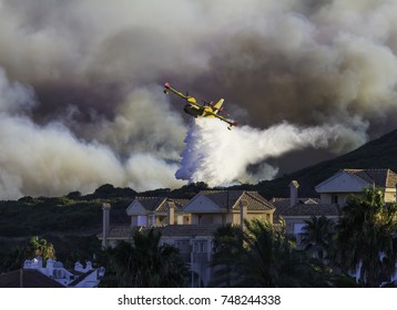 Wildfire Near Houses