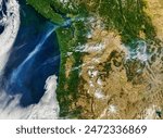 Wildfires in Idaho. By September 11, 2012, more area had burned in Idaho than any other state. Elements of this image furnished by NASA.