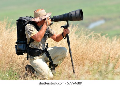 Wildlife Photographer Outdoor Stock Photo 57794689 | Shutterstock