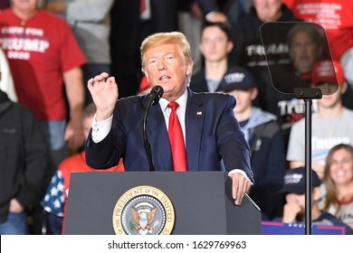 WILDWOOD, NJ - JANUARY 28: U.S. President Donald J. Trump speaks during a campaign rally at Wildwood Convention Center on January 28, 2020 in Wildwood, New Jersey.