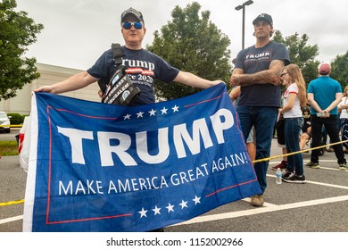 WILKES-BARRE, PA - AUGUST 2, 2018: Ayton Eller Of Brooklyn, NY Waits In Line  For The 