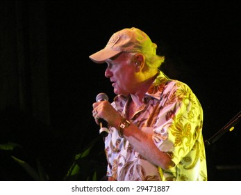 WILKESBORO, NC - AUG 14: Singer Mike Love Of The Beach Boys Band Performs Onstage At Doc Watson Theatre In Wilkesboro, NC  August 14, 2008.