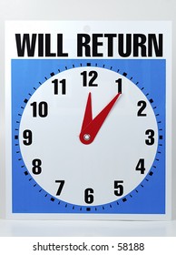 Will Return Sign