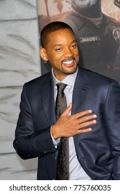 Will Smith attends the Netflix "Bright" premiere on Dec. 13, 2017 at the Regency Village Theatre in Los Angeles, CA.