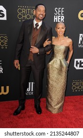 Will Smith and Jada Pinkett Smith at the 27th Annual Critics Choice Awards held at the Fairmont Century Plaza in Los Angeles, USA on March 13, 2022.