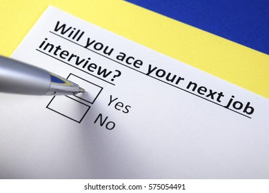 Will You Ace Your Next Job Interview? Yes Or No