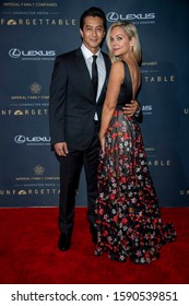 Will Yun Lee, Jennifer Birmingham Attend 18th Annual Unforgettable Gala At The Beverly Hilton, Beverly Hills, CA On December 14, 2019