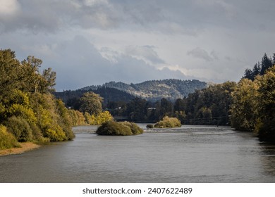 Willamette River in Eugene Oregon