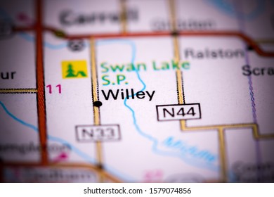 Willey Iowa Usa On Map Stock Photo 1579074856 | Shutterstock