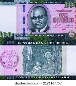 William Richard Tolbert Jr. Portrait From Liberia 100 Dollars 2021 Banknotes.