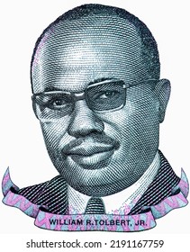 William Richard Tolbert Jr. Portrait From Liberia 100 Dollars 2021 Banknotes.