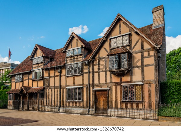 William Shakespeares Birthplace Henley Street Stratford Stock Photo Edit Now