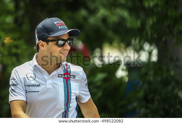Williams Martini Racing\'s\
Felipe Massa at the team paddock ahead of 2016 FORMULA 1 Petronas\
Malaysia Grand Prix at Sepang International Circuit, September 29,\
2016.\
