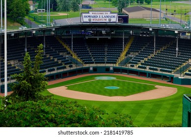 Williamsport, Pennsylvania, USA - June 12, 2022: The Howard J. Lamade Stadium Is The Site Of The Annual Little League World Series Of Baseball.