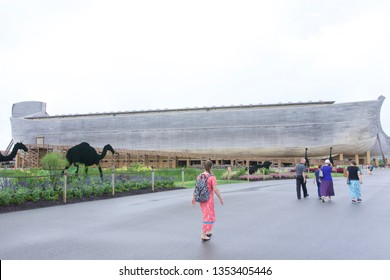 Williamstown, KY / USA - July 17, 2018: The Ark Encounter In KY. 