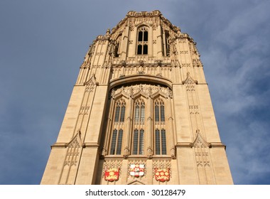 Wills Memorial Building - landmark of the University of Bristol, UK