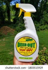 Wilmington, Delaware, U.S.A - August 1, 2020 - La Torre's Deer Out Deer Repellent