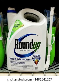 Wilmington, Delaware, U.S.A - August 29, 2019 - RoundUp Weed And Grass Killer, Ready To Use Formula For Lawn Care