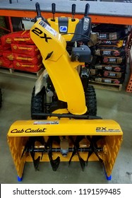 Wilmington, Delaware, U.S.A - September 29, 2018 - Cub Cadet Snow Blower For Sale At Lowe's