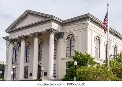 Wilmington, NC - November 6, 2018: City Hall Building In Downtown Wilmington, North Carolina