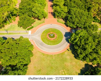 Wilmington, NC, USA - June 23, 2022: Aerial Drone Photo University Of North Carolina At Wilmington