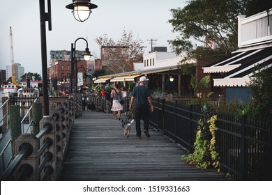 Wilmington, NC / USA - Sept 13-16 2019 An Historical Port City On The U.S. Southern Atlantic Coast. Old Buildings Refurbished, Repurposed. Downtown Along Cape Fear River Is Vibrant And Active. 