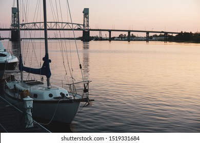 Wilmington, NC / USA - Sept 13-16 2019 An Historical Port City On The U.S. Southern Atlantic Coast. Old Buildings Refurbished, Repurposed. Downtown Along Cape Fear River Is Vibrant And Active. 