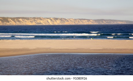 Wilson Inlet And Ocean Beach At The Town Of Denmark In Western Australia.