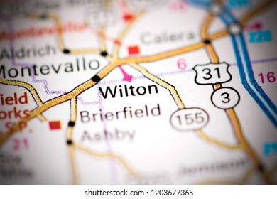 Wilton Alabama Usa On Map Stock Photo 1203677365 | Shutterstock