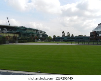 Wimbledon, United Kingdom. August 2016. Practice Grass Courts. All England Lawn Tennis And Croquet Club.