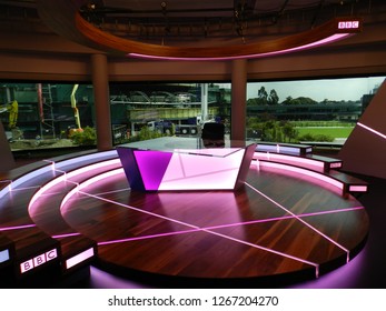 Wimbledon, United Kingdom. August 2016. BBC Studio Set. All England Lawn Tennis And Croquet Club.