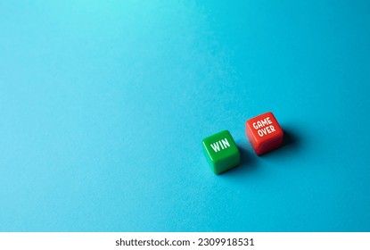 Win or Game Over. Two options to choose from. Win or be defeated. Nature of competition and the clear distinction between success and failure. Importance of perseverance, strategy, and resilience.
