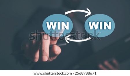 Win Win - Touch Screen Concept, man holding tablet