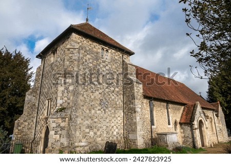 Winchester England - February 18 2023: St Bartholomew's Church Hyde Winchester Hampshire England