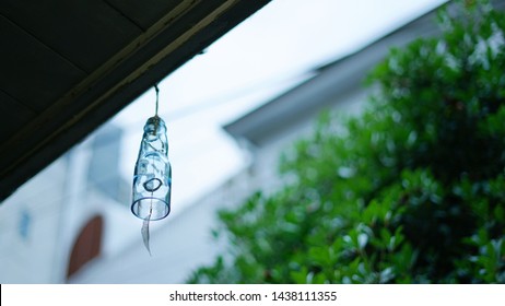                                Wind Bell Made From 
Glass Bottle Of Cider