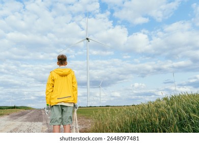 Wind of change meets next generation. Facing the future with clean hands. Waiting for better tomorrow. Summer walk for the environment. Climate hope from the ground up