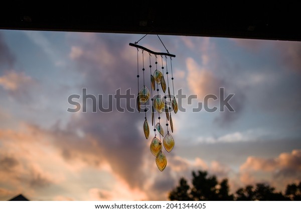 Wind Chimes at Sunset in\
Ohio