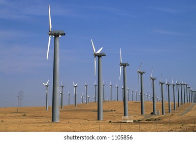 Wind Farm Altamont Pass Livermore California Stock Photo 1105856 ...