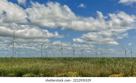 Wind Farm In Country Victoria, Australia. 