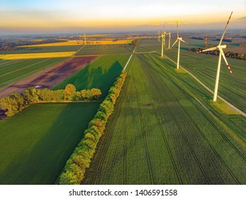 Wind farm in Mokry Dwor  - Shutterstock ID 1406591558
