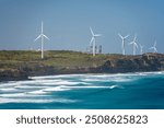 Wind farm near the seashore at Portland, Victoria, Australia