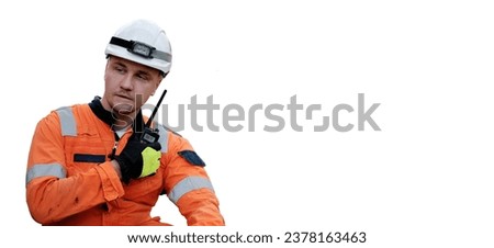 Similar – Image, Stock Photo A happy miner inside a mine in Cerro de Paso