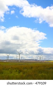 Wind Farm In West Lothian, Scotland