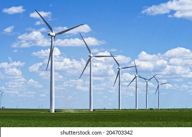 Wind Farm In West Texas.