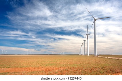 A Wind Farm In West Texas.