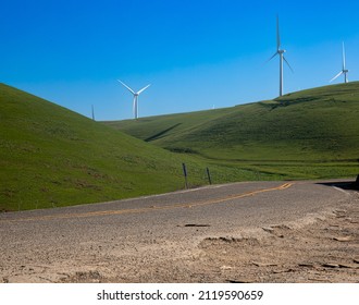 Wind Farms Northern California Winter 2022