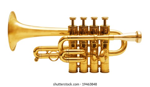 Wind Musical Instrument Isolated Over White Background